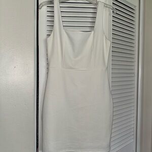 Pink Lily Elegant White Mini Dress